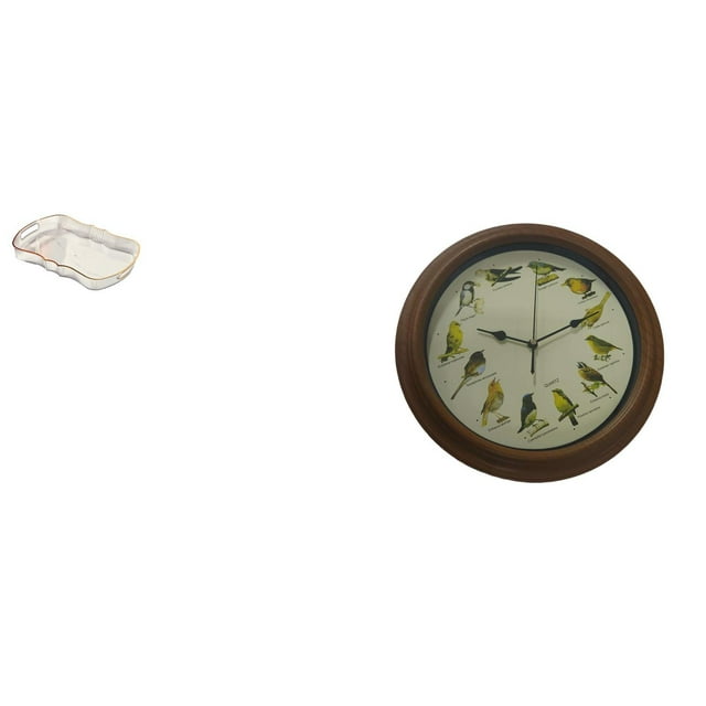 Elegante bandeja de desayuno con diseño de canto de pájaros para comedor, bodas, cafeterías de frutas, almacenamiento de cosméticos y reloj despertado