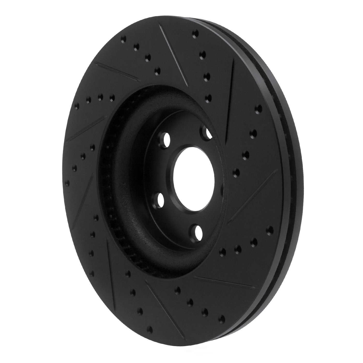 Dynamic Friction Company 633-54264L DFC Brake Rotor - Drilled And Slotted - Black