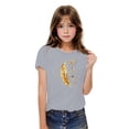 thumbnail image 2 of Yanlir Blouses Décontractées pour Enfants T-shirt Imprimé Mignon Été Garçons Filles T-shirt Mode Col Rond Imprimé Manches Courtes Hauts 3-10 Ans (Gris, 4 Ans), 2 of 6