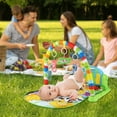 thumbnail image 6 of Baby Play Mat Gym with Piano & Toys-Tummy Time Activity Mat for Infants 0-12M (Green), 6 of 9