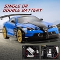 thumbnail image 3 of Blue Remote Control Racing Truck 1 10 Scale 70 Km H Speed Four Wheel Drive With Powerful Led Lights 1300Mah Battery 20 Minutes Playtime Plastic And Metal Construction For Durability, 3 of 9