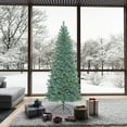 thumbnail image 4 of Vickerman 7.5' Oregon Fir Slim Artificial Christmas Tree, Multi-Colored LED Lights, 4 of 4