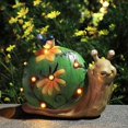 thumbnail image 4 of Estatua de animal de resina ZHCH caracol con energía solar iluminada para decoración de jardín, 4 of 5