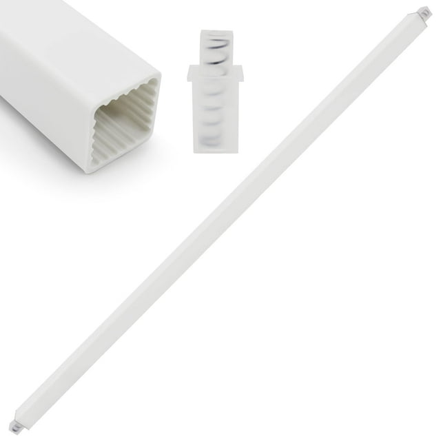 Earthtec Replacement Towel BAR 24"" Rod Spring Loaded Ends Durable Plastic Wall Mounted