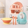 thumbnail image 4 of YUCHANG 4- in-1 Baby High Chair,Adjustable Convertible Infant Baby Feeding Chair Booster for Eating with Detachable Double Tray,5 Point Harness, 4 of 12