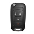 thumbnail image 6 of Xotic Tech Red Soft TPU Full Protection Remote Key Fob Case Cover for Chevrolet Cruze Malibu 4-button Flip Key, 6 of 7