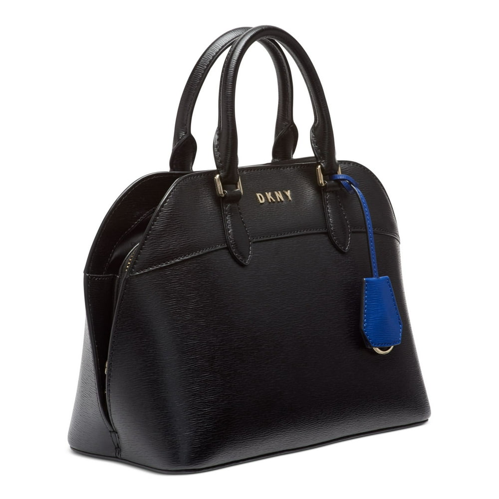 DKNY DKNY Black Leather Satchel Handbag