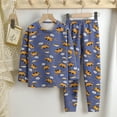 thumbnail image 2 of Youmylove Kids Girls Boys Long Sleeve Top And Pants Sleepwear Clothes Cotton Pajama Set Nightwear, 2 of 9
