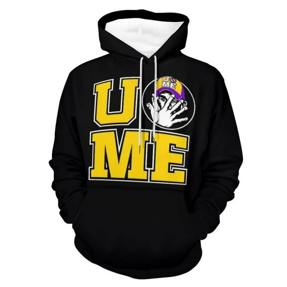 John Cena Wrestler Fashion Hip Hop Women/Men Hoodie Sweatshirt With Pocket Black