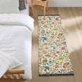 thumbnail image 3 of Yayeee Runner Rug for Bedroom 2'x6' Machine Washable Hallway Non Slip Mat, Beige Cartoon Animals, 3 of 8