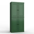 thumbnail image 3 of 100% Solid Wood 32" Bathroom Cabinet with Solid Doors and Adjustable Shelves, 3 of 6