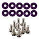 thumbnail image 5 of 20 Piezas M6 Car Modificación Tornillos Junta Parachoques Remache Tuerca Matrícula Marco Violeta Sharpla Junta de tornillos de coche, 5 of 6