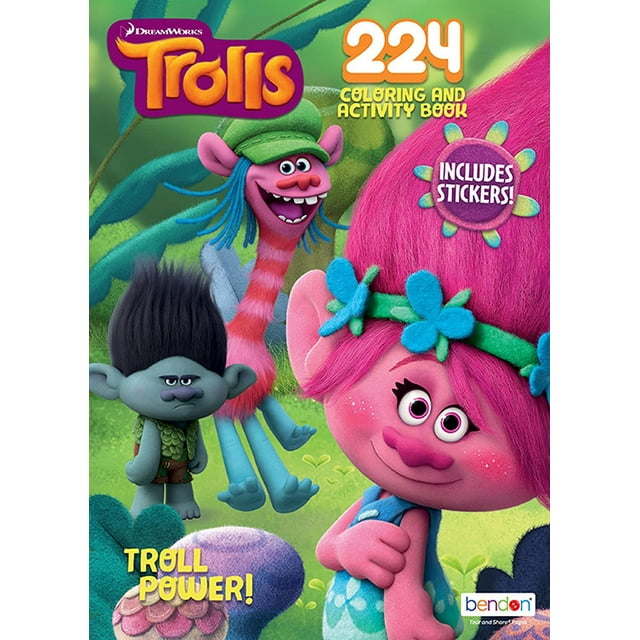 Bendon Publishing Trolls Coloring Book - Coloring and Activity Book ...