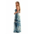 thumbnail image 2 of Riviera Sun Women's Rasta Maxi Summer Dress - Long Sundress with Adjustable Removable Straps (Navy White Tie Dye, 1X), 2 of 4