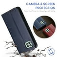 thumbnail image 3 of Wallet Case For Samsung A22 5G, Case Wallet-High Quality Leather Magnetic Closure Case-RFID Blocking Card Holders-Shockproof TPU Shell Folio Cover Women Men For Samsung Galaxy A22 5G, Blue, 3 of 7