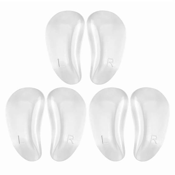 TELOLY 3 Pairs Gel Arch Support Cushions Arch Support Insoles Adhesive Arch Supports for Women