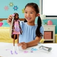 thumbnail image 3 of Barbie Fun & Fancy Doll & Accessories, Brunette Fashion Doll with Extra-Long Hair & 2 Looks, 3 of 8