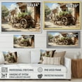 thumbnail image 4 of Designart "Wheels Of Brown Old Cart" Transportation Floater Framed Canvas Print, 4 of 7