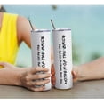 thumbnail image 5 of Mother Of The Bride Gifts From Daughter Mother Of The Bride Tumbler 20oz White Skinny Wine Tumbler Wedding Day Engagement Gifts For Mother Of The Bride Wine Cup With Lip Straw, 5 of 6