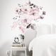 thumbnail image 2 of Especificaciones de las pegatinas de pared Acuarela Rosa Flor Grupo Hojas Fondo de hogar Decorativo Extraíble, 2 of 6