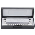 thumbnail image 1 of Orgue à Bouche Professionnel, Harmonica Blues Plaque en Laiton, Résine Abs Durable Imperméable à l'Eau pour les Professionnels de la Performance Musicale Enfants Blanc, 1 of 8