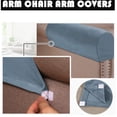 thumbnail image 4 of 2pcs Stretch Armrest Covers Velvet Arm Covers for Chairs Couch Sofa Armchair Slipcovers, 4 of 7