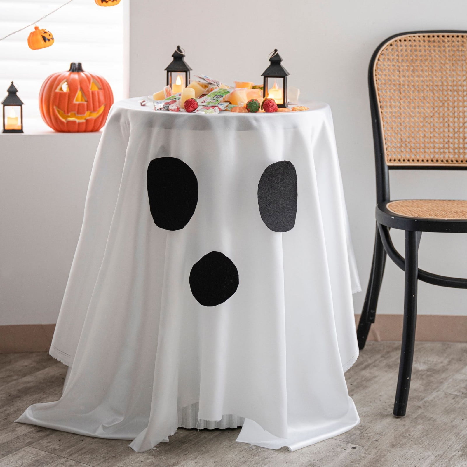 Personnage Halloween Nappe D'Halloween, 137 X 274 Cm, Jetable Effrayante Et Halloween Decoration De Table