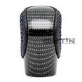 thumbnail image 4 of SHIFTIN Gear Shift Knob Shifter for Lexus ES GS GX IS NX RC RX 200t 300 350 3450h 450hL 350L (Blue Stitch / Carbon Fiber Pattern), 4 of 9