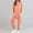 #142-Orange, variant on Haivin Women's Jumpsuit, Solid Color V-Neck Short Sleeve with Pockets, for Casual and Daily Wear