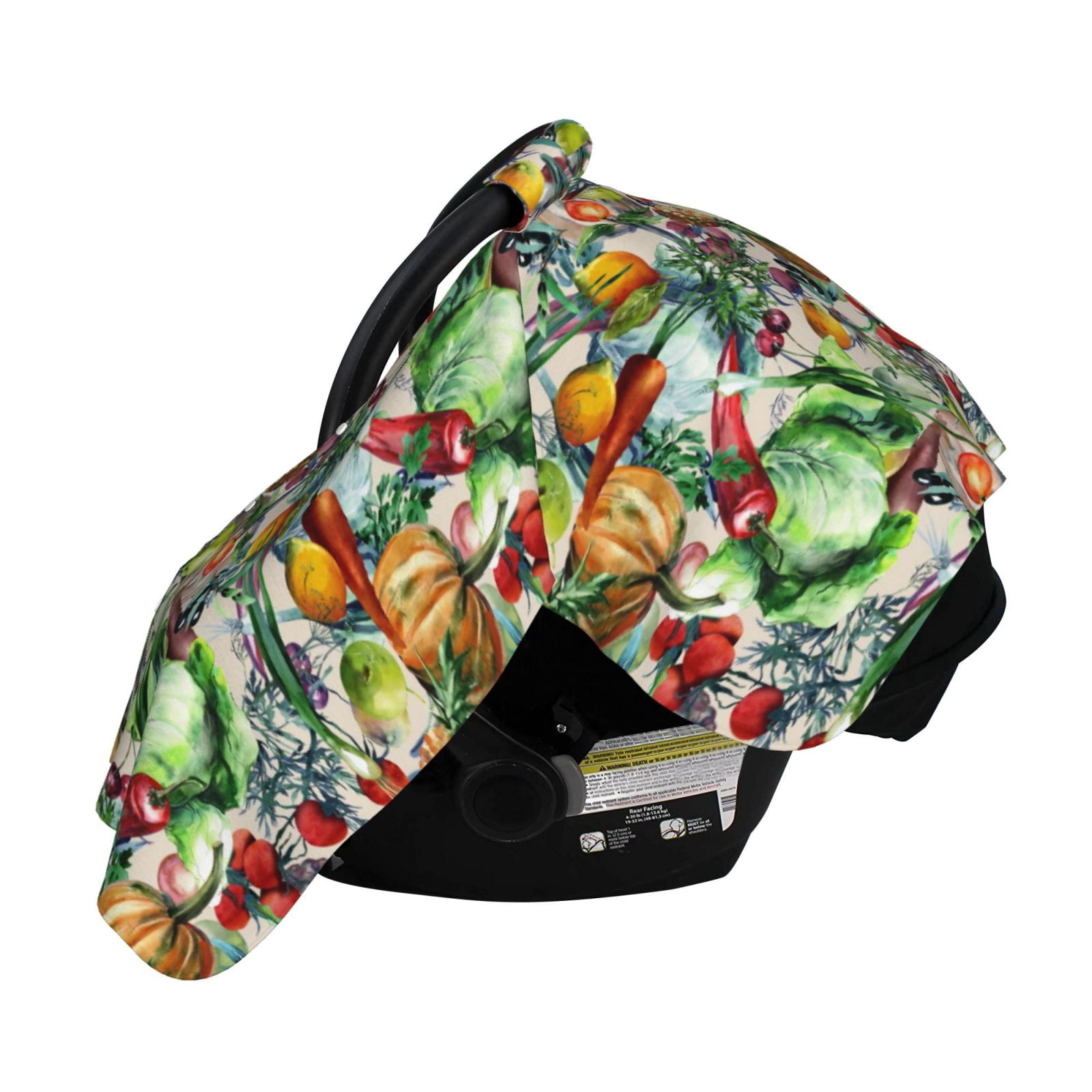 Naloa Vegan1 Baby Car Seat Cover, Breathable Baby Carrier Cover, Multiuse Baby Carrier Cover & Nursing Breastfeeding Cover