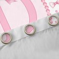 thumbnail image 4 of Manfei Pink Heart Bow Curtains Pack of 2 (42x84 Each) For Girls,Letter D Personalized Initial Curtains Blackout For Kids, 4 of 7
