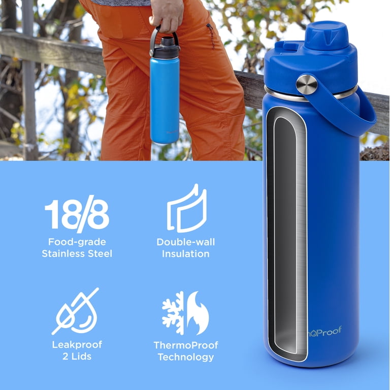 ThermoProof Insulated Stainless Steel Water Bottle, 22oz photo 8