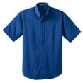 thumbnail image 5 of Cornerstone Men's Short Sleeve SuperPro Twill Shirt 4XL Royal, 5 of 6