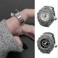 thumbnail image 2 of Anillo para parejas con incrustaciones de diamantes de imitación, regalo de San Valentín, reloj de cuarzo, anillo para enamorados, accesorio de joyería, 2 of 5