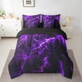 thumbnail image 2 of Erosebridal Cool Lightning Bedding Sets Queen Size, Extreme Weather Comforter Sets with Sheets, Modern Abstract Geometric Reversible Bed Set, Ultra Soft Room Decor, 7pcs, 2 of 6