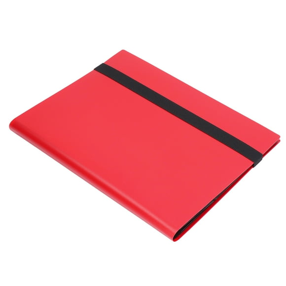 Classeur de Cartes Coloré, Pratique et Beau 20 Pages Classeur de Cartes à Échanger 9 Pochettes Matériau PP pour la Maison pour Carte de Jeu Rouge, Jaune, Vert, Bleu, Noir, Blanc