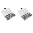 thumbnail image 1 of 100 Sets M6 Square Hole Hardware Cage Nuts&Mounting Screws Washers for Server Rack and Cabinet(M6 x 20mm), 1 of 8