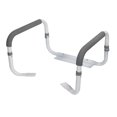 thumbnail image 2 of Drive Medical RTL12087 Bathroom Grab Bar for Toilets, White, 2 of 6