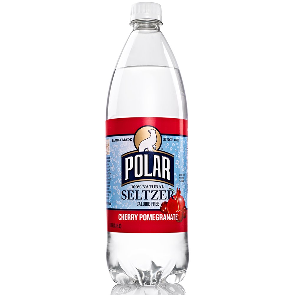 Polar Seltzer Water, Cherry Pomegranate, 33.8 Fl Oz, 12 Count Walmart