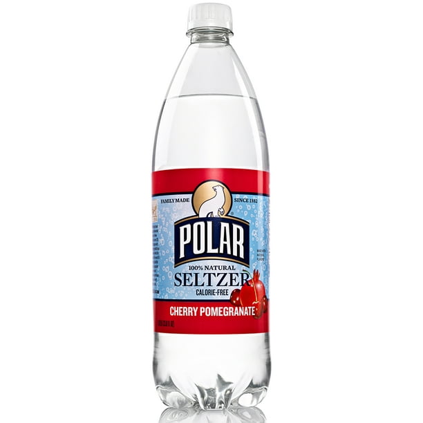 Polar Seltzer Water, Cherry Pomegranate, 33.8 Fl Oz, 12 Count ...