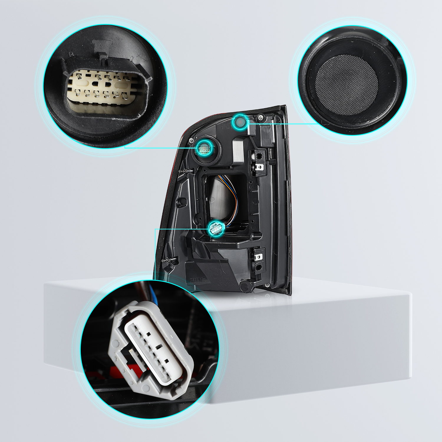 Right Passenger Tail Light For 2019-2023 DODGE RAM 1500 w/ Blind Spot Red Lens