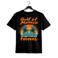 thumbnail image 1 of 100% Cotton Unisex Short-Sleeve T-Shirt - "Gulf of Mexico Forever" Tropical Graphic Print, High Elasticity Casual Round Neck Tee for Men & Women, All-Season Comfort Fit, Summer Apparel, Sunset Pr, 1 of 6