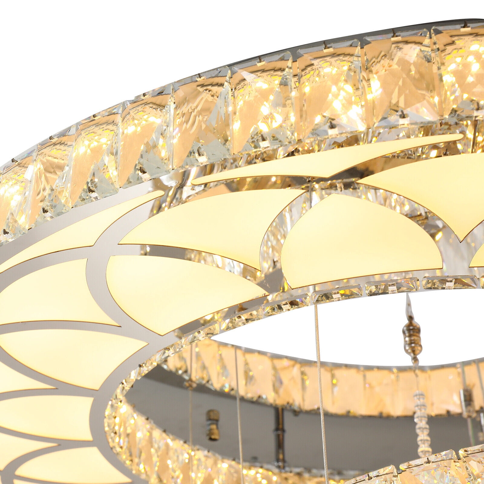 SHZICMY Modern Luxury Crystal Ceiling Chandelier Lamp Pendant Lights