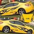 thumbnail image 2 of 3D Flame Totem Decals Car Stickers Full Body Car Styling Vinyl Decal Sticker for Cars Decoration Black (0615), 2 of 7