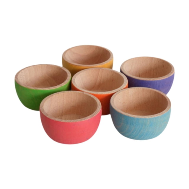 HILABEE Color Sorting Toys Education Toy Game Montessori Toys Set for Party Learning 6 bowls