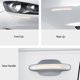 thumbnail image 3 of KAIYANG UGREEN 80874 4 piezas Protector de borde de puerta de coche Tira anticolisión Espejo retrovisor de coche A prueba de golpes Estilo B Blanco, 3 of 5