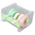 thumbnail image 4 of Roll Tape Holder, Transparent Tape Cutter Space Saving Improving Work Efficiency Stylish  For Office Beige,Orange,Green, 4 of 8