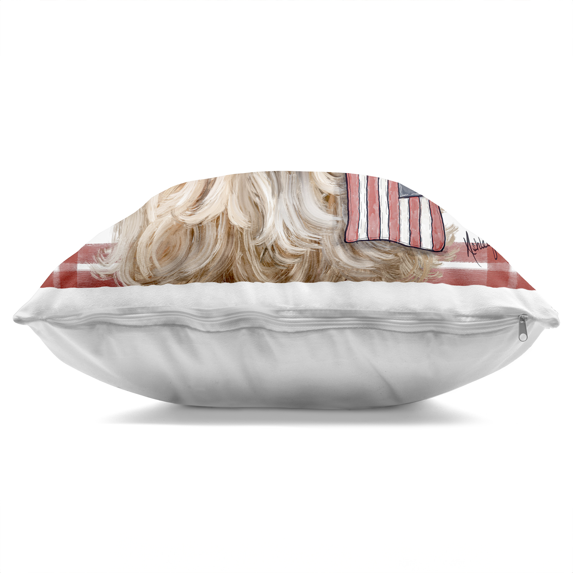 Stupell Industries USA Plaid Highland Cattle Decorative Printed Throw Pillow, design by Ashley Bradley