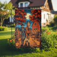 thumbnail image 2 of ViciArt Skeleton Cowboy Garden Flag – 28”x40” Halloween Horse & Pumpkin Farm Outdoor Décor, 2 of 4