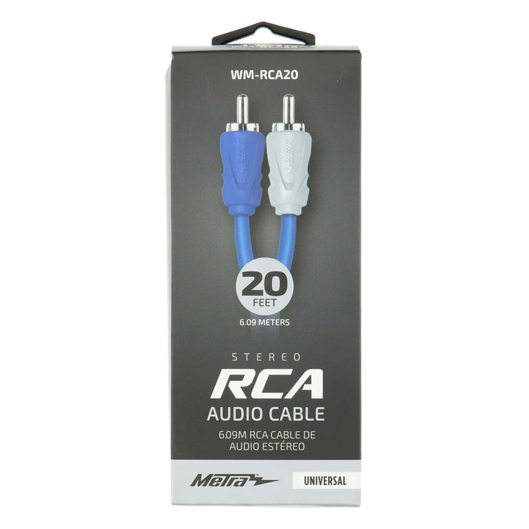 Metra Electronics 20ft RCA Audio Cable